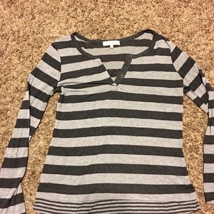 Striped long sleeve tee